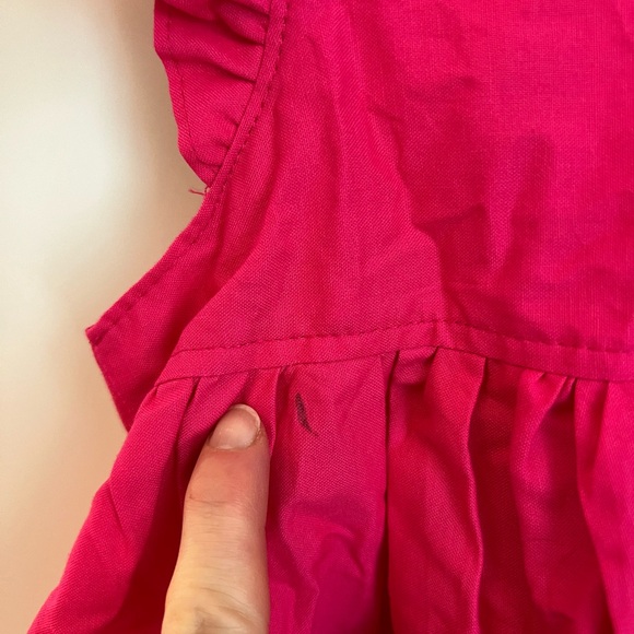 Pink Ruffled Kids Dress - Picture 2 of 3